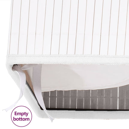 Wasmand Met 2 Vakken 100 L Bamboe - XdropX