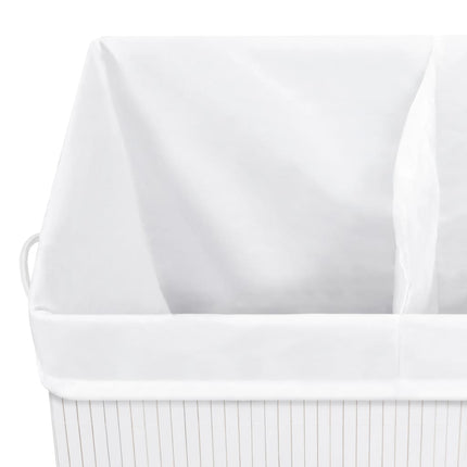 Wasmand Met 2 Vakken 100 L Bamboe - XdropX