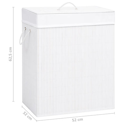 Wasmand Met 2 Vakken 100 L Bamboe - XdropX
