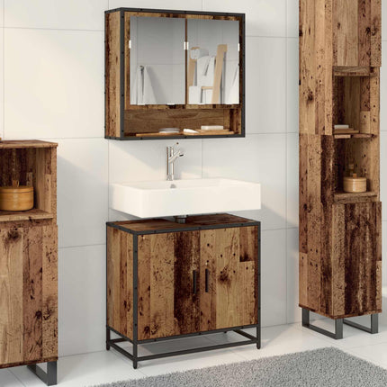 Wastafelkast 65X33X60 Cm Bewerkt Hout Kleurig - XdropX