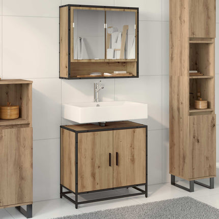 Wastafelkast 65X33X60 Cm Bewerkt Hout Kleurig - XdropX