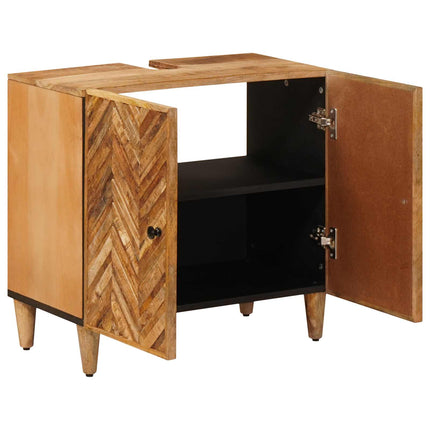 Wastafelkast Bruin 62 X 33 X 58 Cm Massief Mango Hout - XdropX