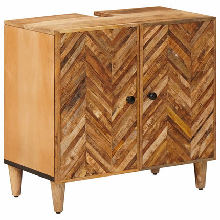 Wastafelkast Bruin 62 X 33 X 58 Cm Massief Mango Hout - XdropX